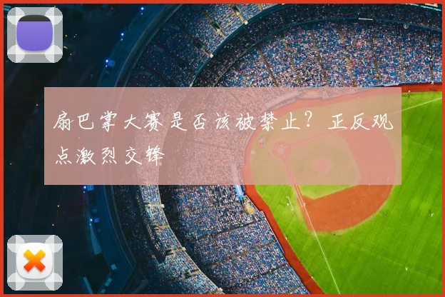 扇巴掌大赛是否该被禁止？正反观点激烈交锋