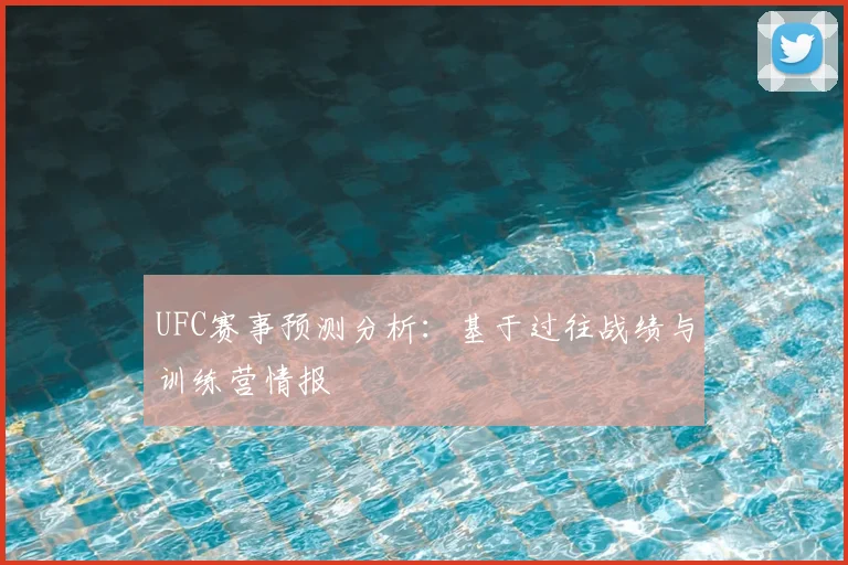 UFC赛事预测分析：基于过往战绩与训练营情报