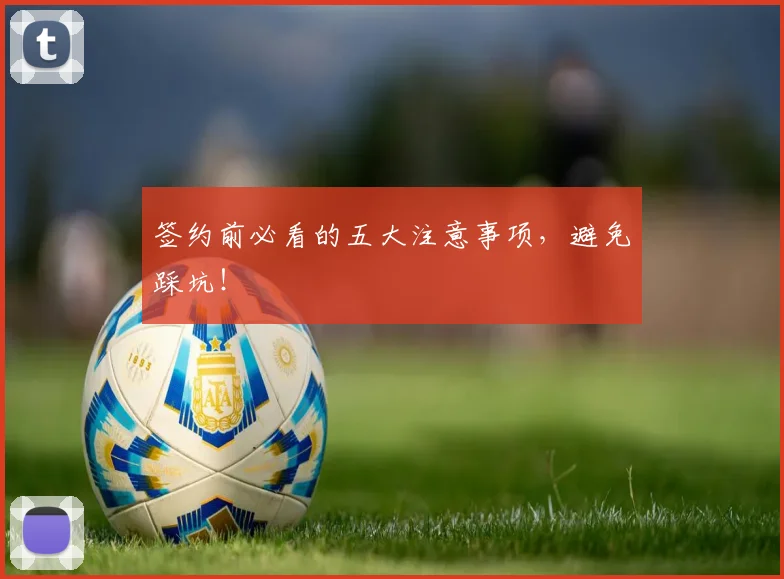 签约前必看的五大注意事项,避免踩坑!
